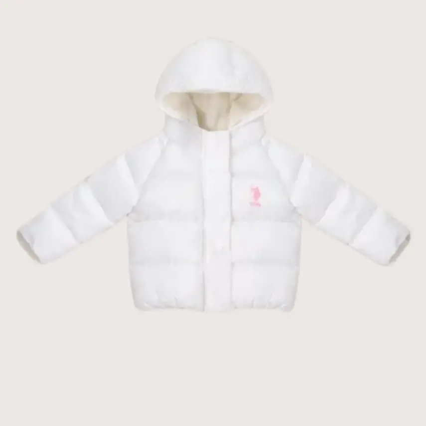U.S. Polo Kız Bebek Mont Krem - 1