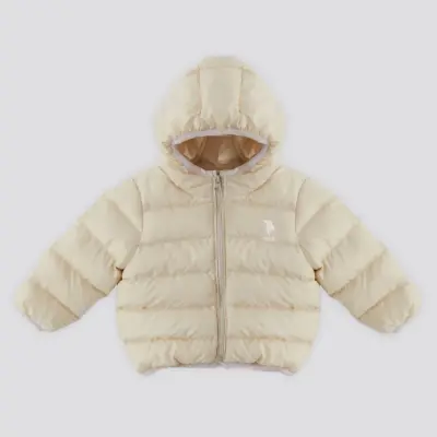 U.S. Polo Kız Bebek Montu Ekru