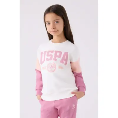 U.S. Polo Kız Çocuk Eşofman Takımı Krem - 2