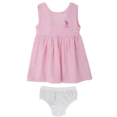 U.S. Polo Kız Elbise Takım Pembe - 4