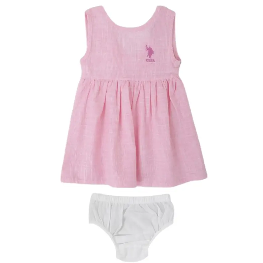 U.S. Polo Kız Elbise Takım Pembe - 4