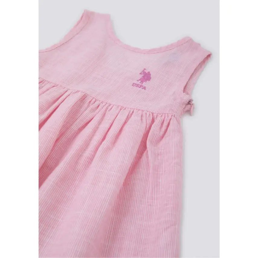 U.S. Polo Kız Elbise Takım Pembe - 3