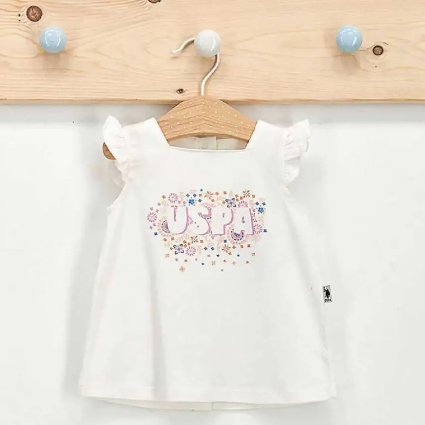 U.S. Polo Kız Elbise Toz Somon - 1