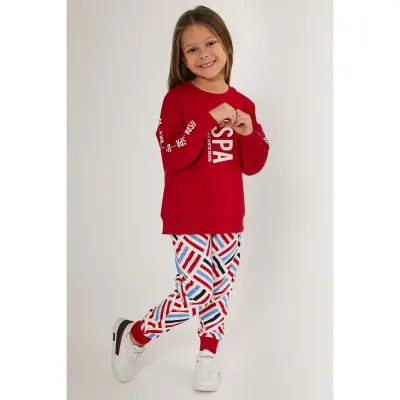 U.S. Polo Kız Eşofman Takımı Kırmızı - 4