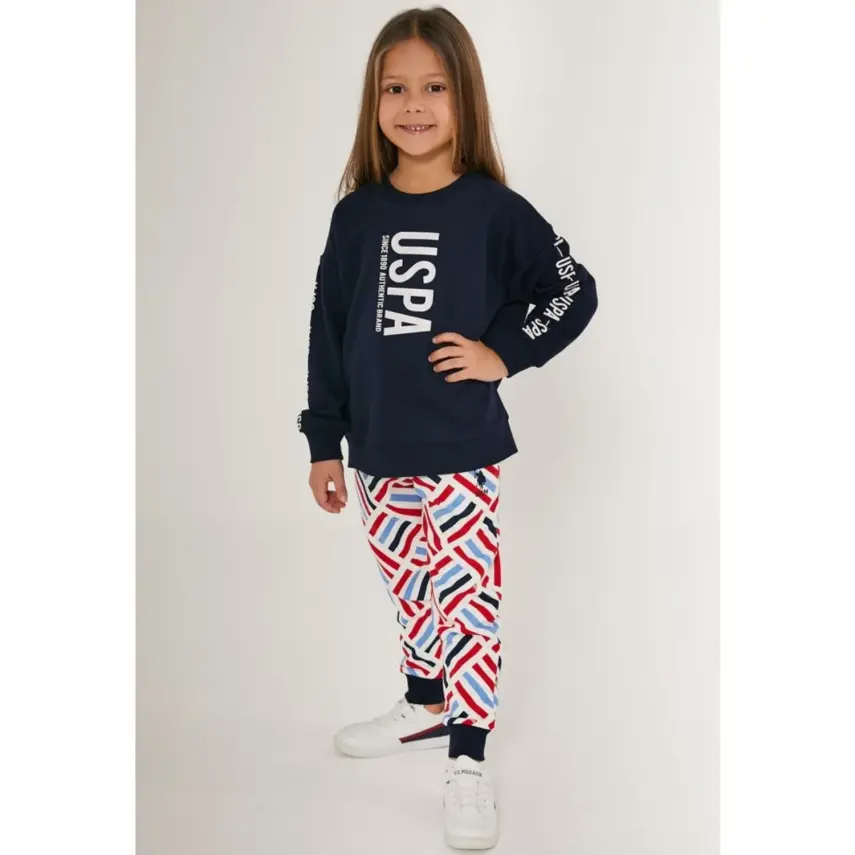 U.S. Polo Kız Eşofman Takımı Lacivert - 8