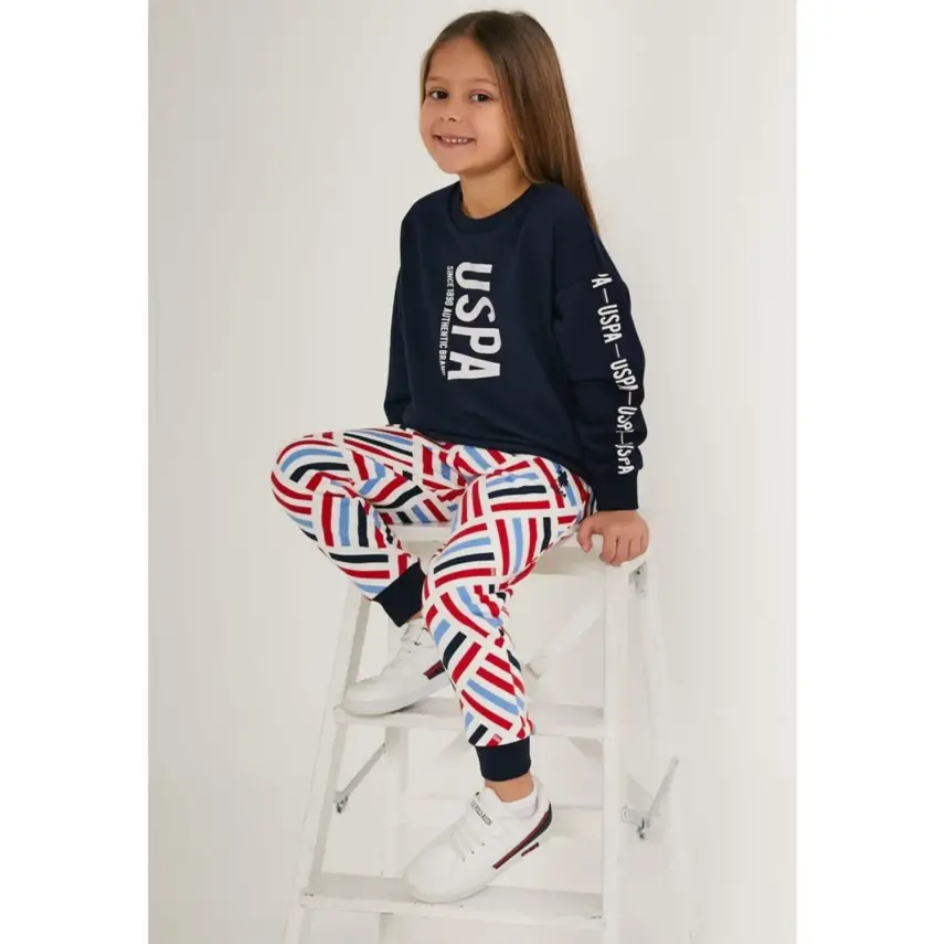 U.S. Polo Kız Eşofman Takımı Lacivert - 3