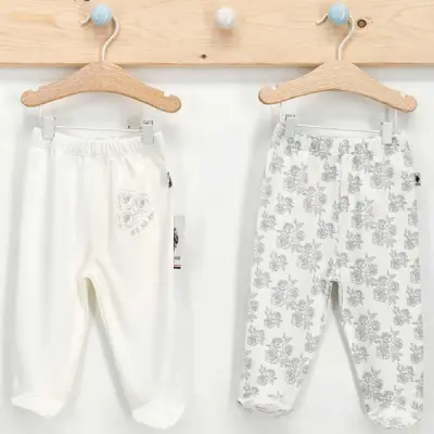 U.S. Polo Kız Pantolon Patikli 2li Krem - 2