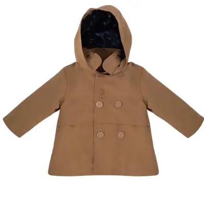 U.S. Polo Kız Yağmurluk Camel