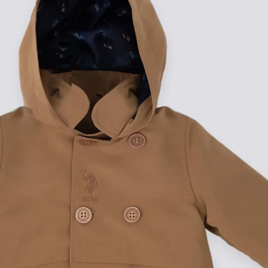 U.S. Polo Kız Yağmurluk Camel - 4