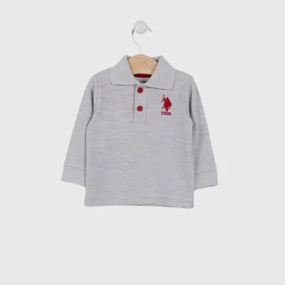 U.S. Polo Sweatshirt Gri Melanj - 2