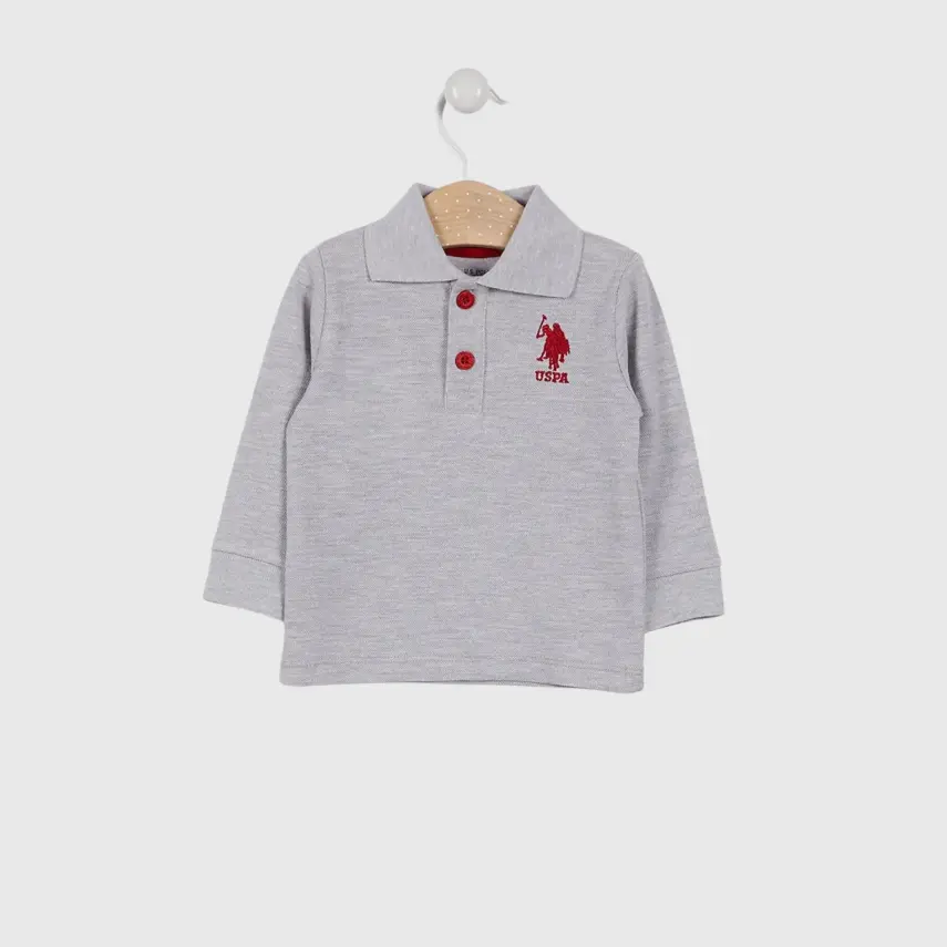U.S. Polo Sweatshirt Gri Melanj - 2