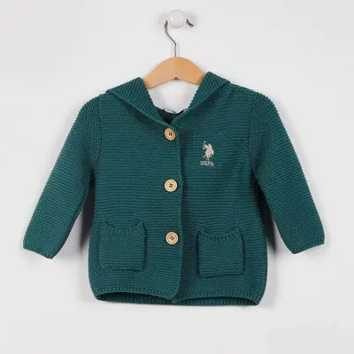 U.S. Polo Unisex Hırka Kapüşonlu Cam