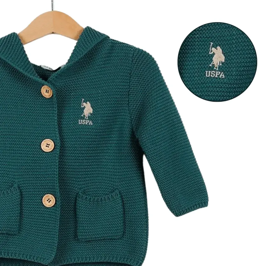 U.S. Polo Unisex Hırka Kapüşonlu Cam - 11