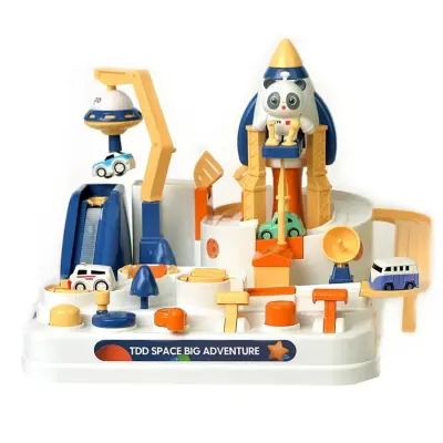 Uzay Macerası Meakanik Yarış Pisti Ve Eğitici Oyuncak Seti - 3
