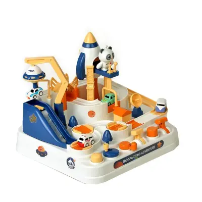 Uzay Macerası Meakanik Yarış Pisti Ve Eğitici Oyuncak Seti