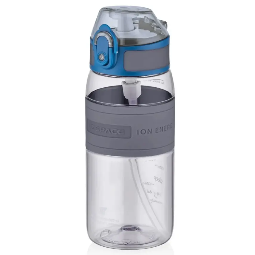 Uzspace Tritan Pipetli Suluk 440 ml Gri - 1