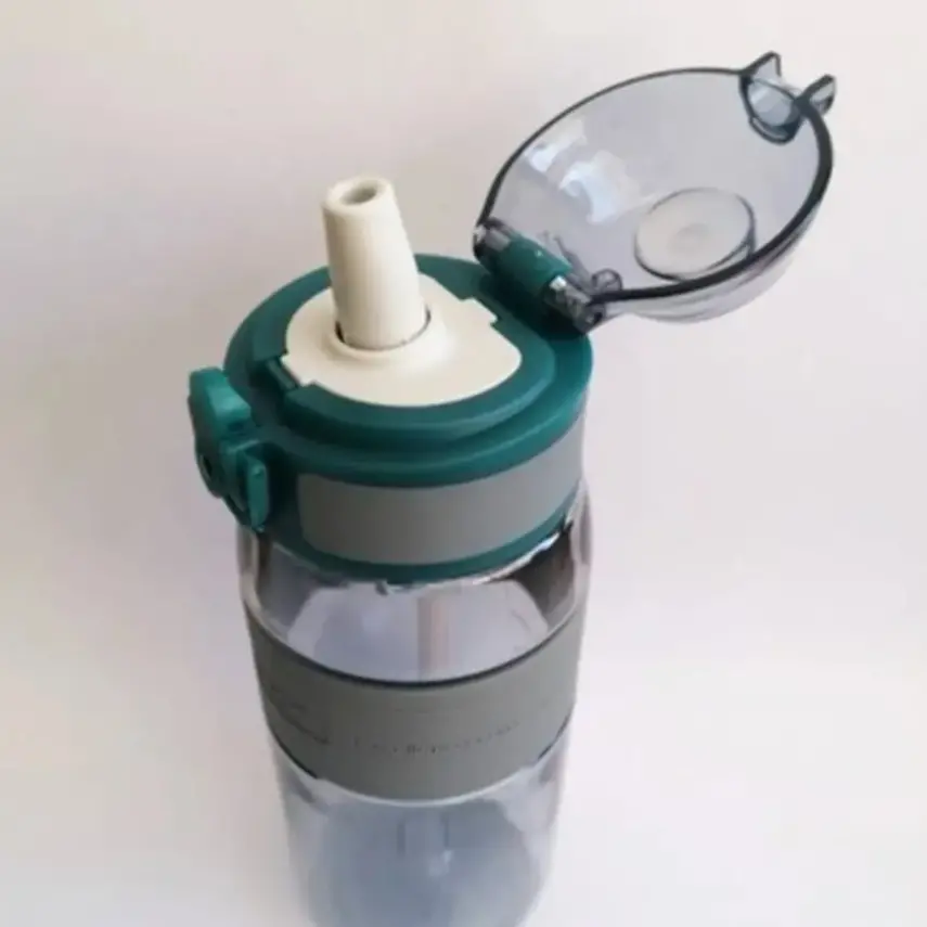 Uzspace Tritan Pipetli Suluk 600 ml Gri - 2