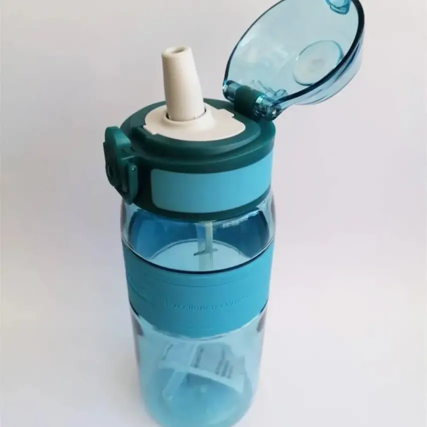 Uzspace Tritan Pipetli Suluk 600 ml Koyu Mavi - 2