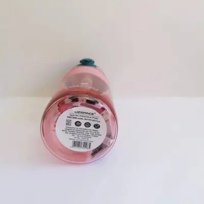 Uzspace Tritan Pipetli Suluk 600 ml Parlak Pembe - 2
