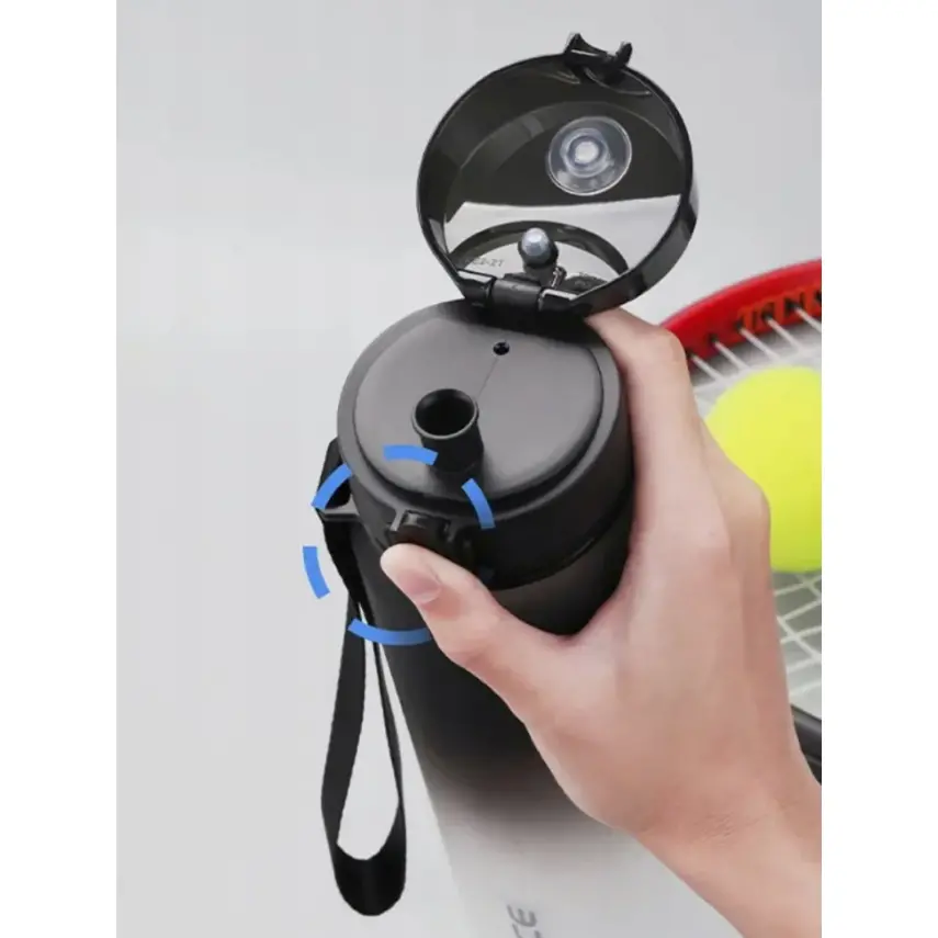 Uzspace Tritan Suluk 500 Ml Siyah-Beyaz - 2