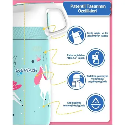 Vagonlife Çelik Termos 350 ml Krem - 3