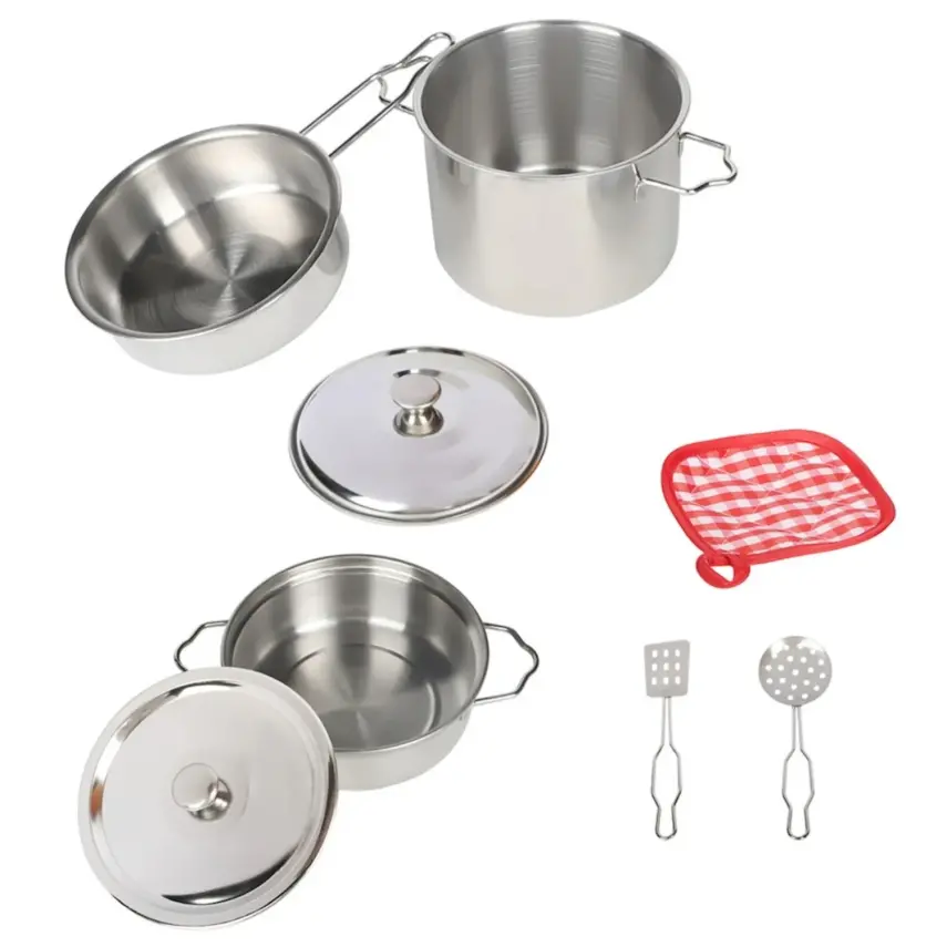 Vardem Çelik Tencere Tava Seti 8 Parça - 1