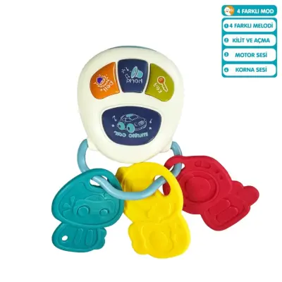 Vardem Işıklı ve Müzikli Anahtarlık Bebek Piyanosu