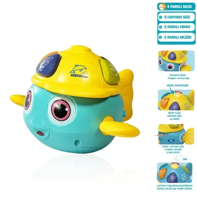 Vardem Işıklı ve Müzikli Balık Bebek Piyanosu