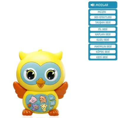 Vardem Işıklı ve Müzikli Baykuş Bebek Piyanosu - 2