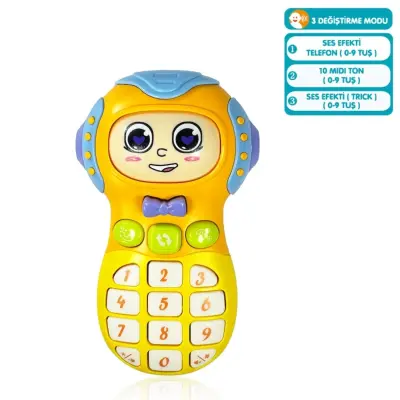 Vardem Işıklı ve Müzikli Cep Telefonu Bebek Piyanosu