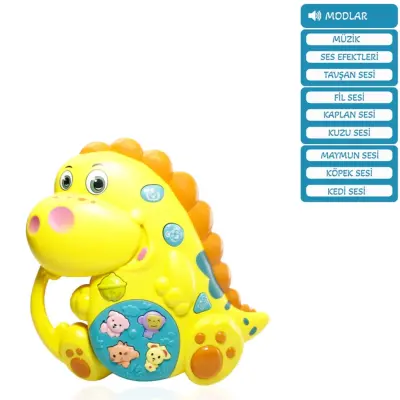 Vardem Işıklı ve Müzikli Dinozor Bebek Piyanosu - 2