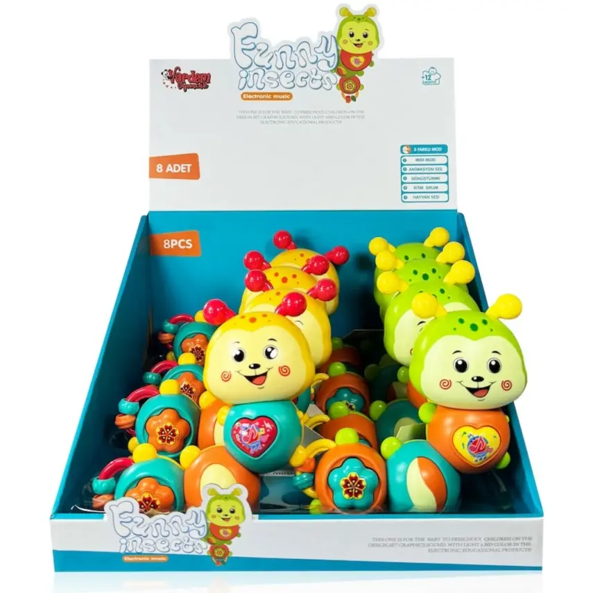 Vardem Işıklı ve Müzikli Tırtıl Bebek Piyanosu - 3