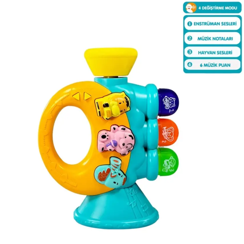 Vardem Işıklı ve Müzikli Trompet Bebek Piyanosu - 1