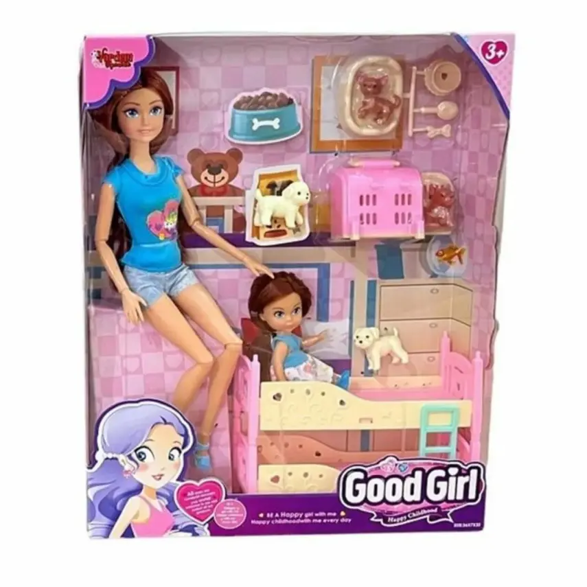 Vardem Kutulu 29Cm Aksesuarlı Ranzalı Bebek - 1