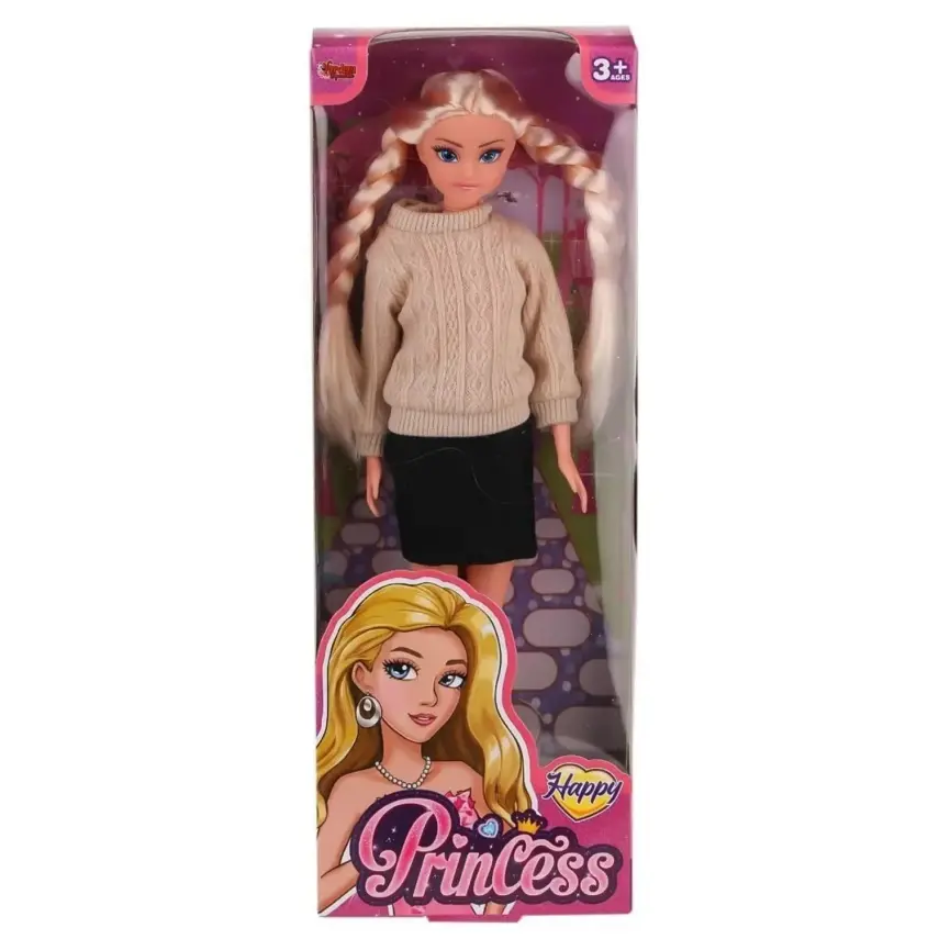 Vardem Kutulu 29Cm Kazaklı Örgü Saçlı Bebek - 2