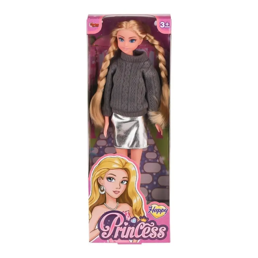 Vardem Kutulu 29Cm Kazaklı Örgü Saçlı Bebek - 1