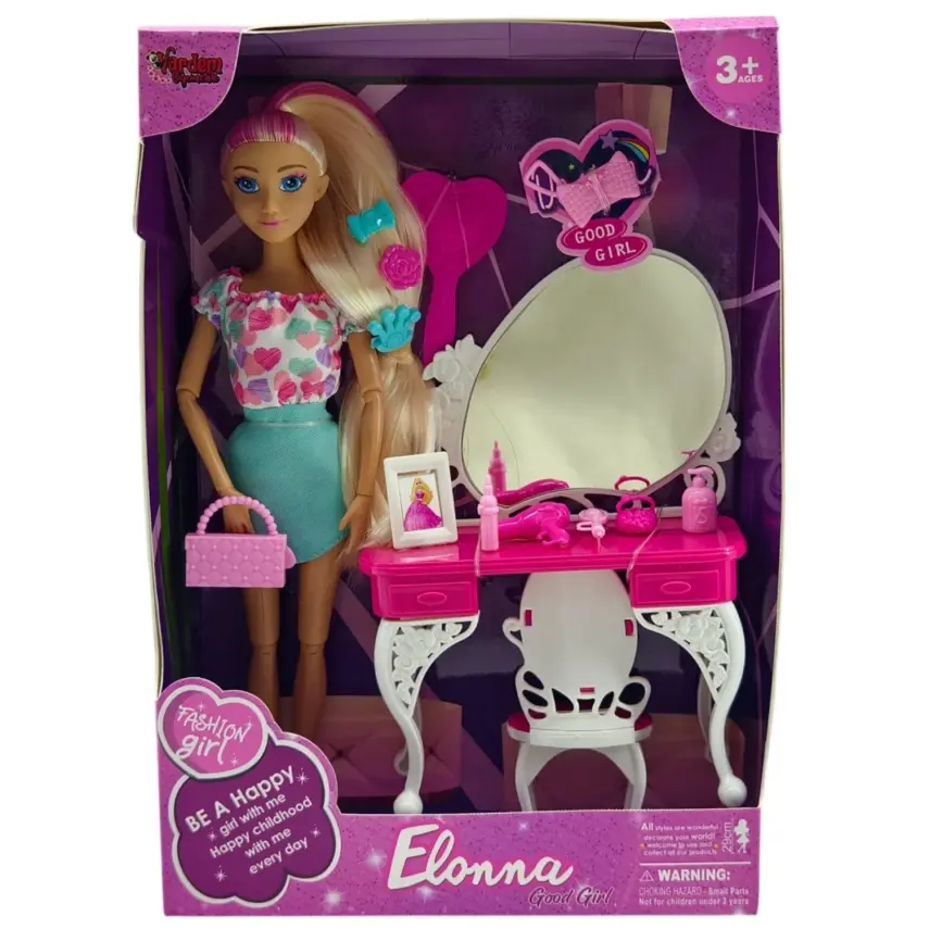 Vardem Kutulu Güzellik Masalı Bebek Set 11,5 inç - 1