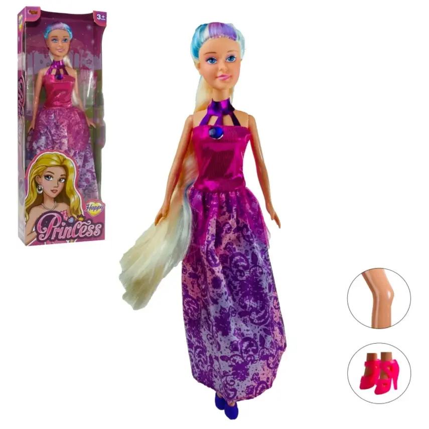 Vardem Kutulu Renkli Kıyafetli Manken Bebek 29 cm  - 1