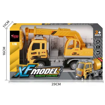 Vardem Kutulu Uzaktan Kumandalı Full Fonksiyon Şarjlı 1:16 XF Model İş Kamyonu - 4