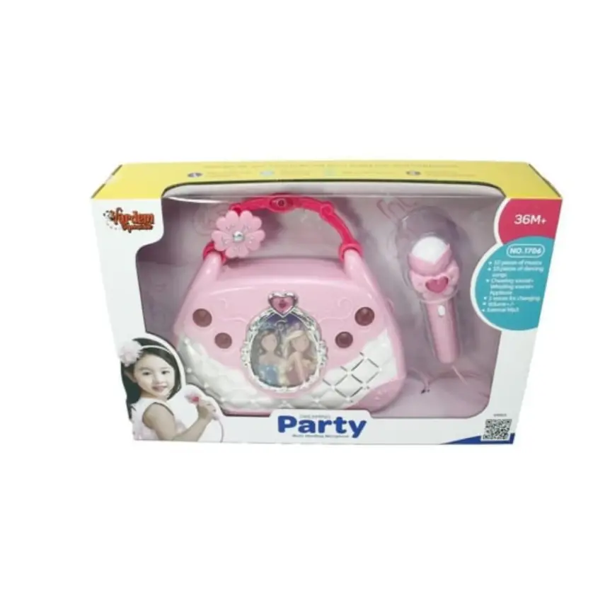 Vardem Mikrofonlu Mp3 Çalar Parti Müzikleri El Çantası - 3