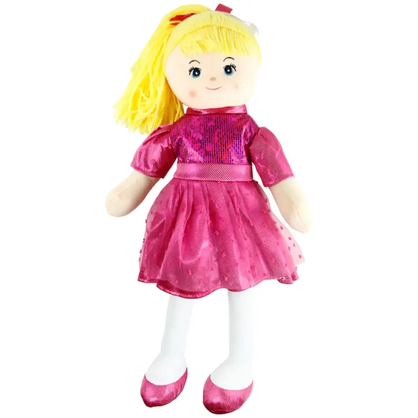 Vardem Parlak Elbiseli Bez Bebek 50 cm  - 2