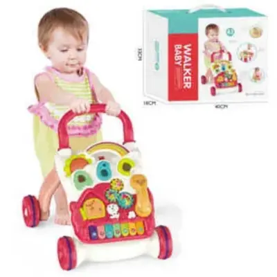 Vardem Piyanolu 4in1 Turkuaz Bebek Yürüteci Pembe Renk - 2