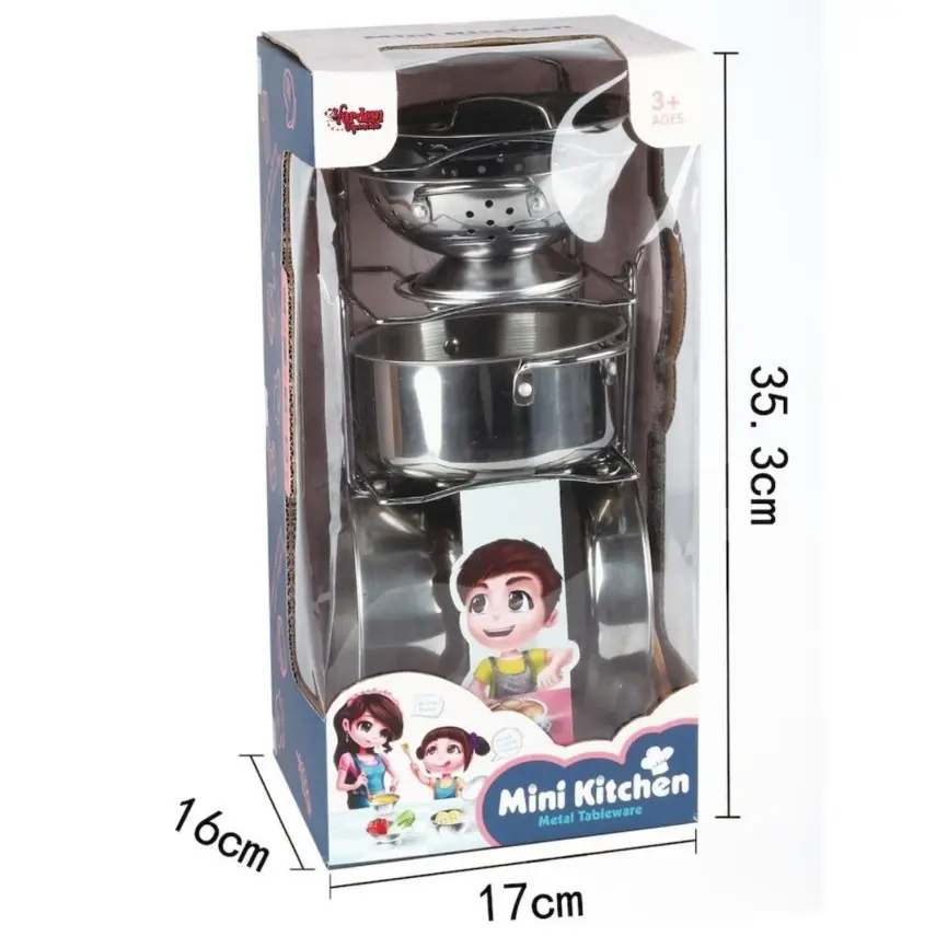 Vardem Raflı Çelik Tencere Tava Seti 8 Parça  - 3