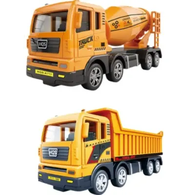 Vardem Sürtmeli Sarı Beton Mikseri veya Hafriyat Kamyonu 1:50