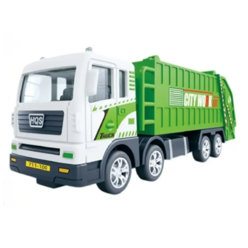 Vardem Sürtmeli Yeşil Çöp Kamyonu 1:50  - 1