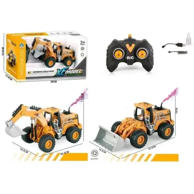 Vardem Uzaktan Kumandalı Full Fonksiyon Şarjlı Buhar Atan Kazıcı-Yükleyici - 2
