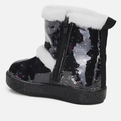 Vicco Comet Işıklı İçi Kürklü Kız Bebek Bot Siyah - 4