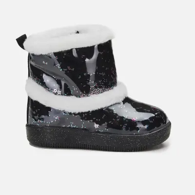 Vicco Comet Işıklı İçi Kürklü Kız Bebek Bot Siyah