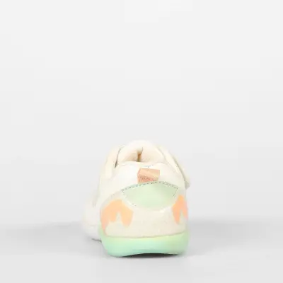 Vicco Donut Kız Bebek İlk Adım Spor Ayakkabı Phylon Beyaz - Pudra - 12