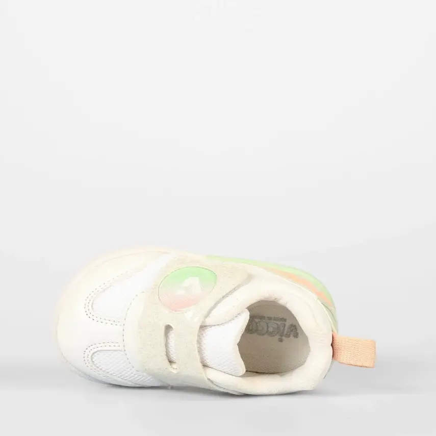 Vicco Donut Kız Bebek İlk Adım Spor Ayakkabı Phylon Beyaz - Pudra - 13
